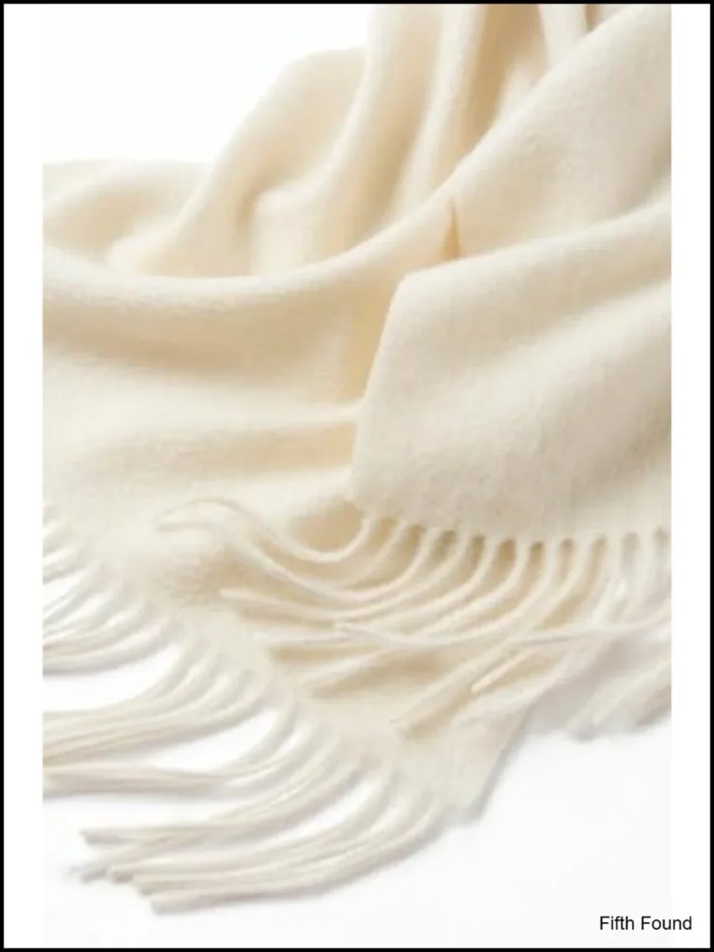 Oversized Shawl Wrap Scarf with Fringe Polyester Winter Cold Weather